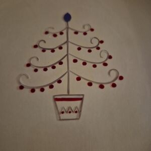 Pfaltzgraff Red and Blue Holiday Tree Decor